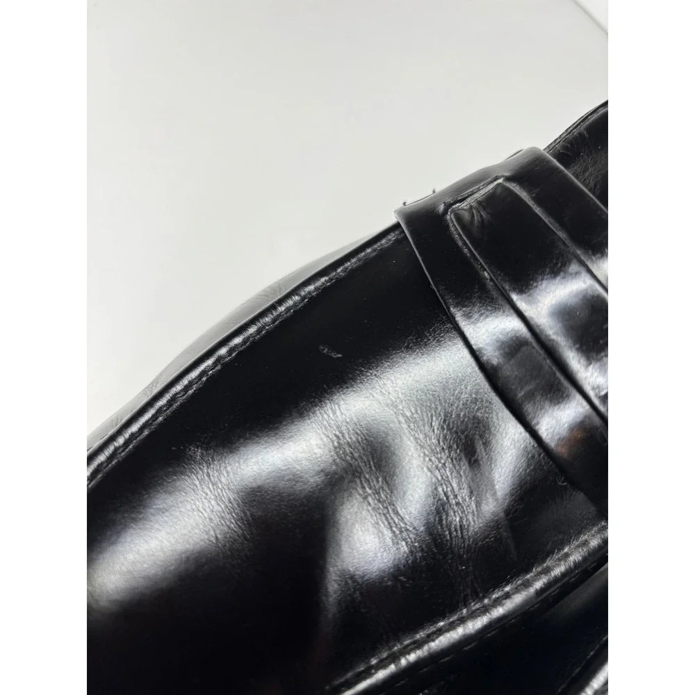 Vtg Church's Penny Loafers Men 10.5W UK 9.5H Black Custom Grade Leather England